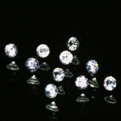 ok. 0,075ct/szt. -BIAŁY CEJLOŃSKI SZAFIR NAT.- d2,3mm okrągły