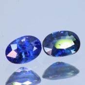 ok. 1,25ct/para -ROYAL BLUE DOBRANA PARA SZAFIR NAT.- 6x4mm owal