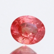 ok. 0,66ct/szt. -PADPARADŻA  SZAFIR NAT.- 5,9x4,73/2,92mm owal