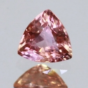 ok. 0,73ct/szt. -PADPARADŹA  SZAFIR NAT.- 5,37x5,34/3,26mm trilion