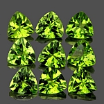 ok. 0,44ct /1szt. -  PERYDOT, OLIWIN NAT.- kalibr. 5x5mm trilion