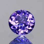 ok. 0,81ct/szt. -ZACHWYCAJĄCY TANZANIT NAT.- okrągły d5,97x5,95/3,42mm