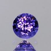 ok. 0,65ct/szt. -ZACHWYCAJĄCY TANZANIT NAT.- okrągły d5,08x5,06/3,72m