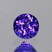 ok. 0,55ct/szt. -ZACHWYCAJĄCY TANZANIT NAT.- okrągły 5,00x4,95/3,33mm