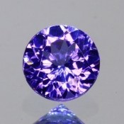 ok. 0,53ct/szt. -ZACHWYCAJĄCY TANZANIT NAT.- okrągły d4,95x4,94/3,13mm