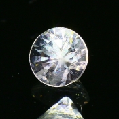 ok. 0,25ct/szt. -BIAŁY CEJLOŃSKI SZAFIR NAT.- d3,50/2,66mm  okrągły