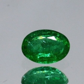 ok. 0,455ct/szt. -KRYSTALICZNY  SZMARAGD NAT.- 5,78x4,07/2,68m owal