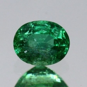 ok. 0,45ct/szt. -KRYSTALICZNY  SZMARAGD NAT.- 5,26x4,19/3,14mm owal