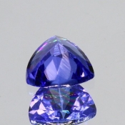 ok. 0,445ct/szt. -IDEALNY  TANZANIT NAT.- 4,91x4,93/3,02mm trilion