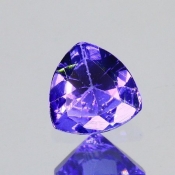 ok. 0,39ct/szt. -IDEALNY  TANZANIT NAT.- 4,86x4,88/2,55mm trilion