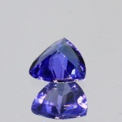 ok. 0,25ct/szt. -IDEALNY  TANZANIT NAT.- 4,18x4,23/2,23mm trilion