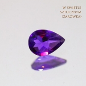 ok. 0,49ct/szt. -ZMIENNOBARWNY AMETYST NAT.- 6,89x4,87/2,80m kropla