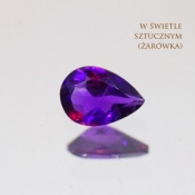 ok. 0,52ct/szt. -ZMIENNOBARWNY AMETYST NAT.- 6,99x4,91/2,85mm kropla