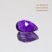 ok. 0,52ct/szt. -ZMIENNOBARWNY AMETYST NAT.- 6,99x4,91/2,85mm kropla