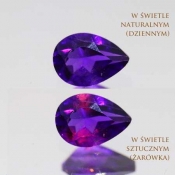 ok. 0,61ct/szt. -ZMIENNOBARWNY AMETYST NAT.- 7,01x4,94/3,39mm kropla