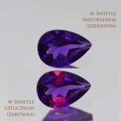 ok. 0,63ct/szt. -ZMIENNOBARWNY AMETYST NAT.- 7,16x4,98/3,32mm kropla