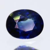 ok. 0,425ct/szt. -PRZEPIĘKNY SZAFIR NAT.- 4,98x3,93/2,36mm owal