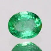 ok. 0,53ct/szt. -KRYSTALICZNY SZMARAGD NAT.- 5,76x4,69/2,85mm owal