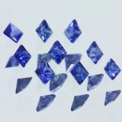 ok. 0,04ct/szt. -CEJLNOŃSKI PIĘKNY I CENNY SZAFIR NAT.- 1,9x1,9mm/1,5mm  kwadrat