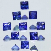 ok. 0,065ct/szt. -CEJLNOŃSKI PIĘKNY I CENNY SZAFIR NAT.- 2,1x2,1/1,5mm kwadrat