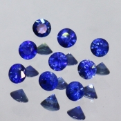 ok. 0,08ct/szt. -CEJLNOŃSKI SZAFIR NAT.- d2,5mm /h=1,6mm okrągły