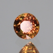 ok. 0,36ct/szt. -PADPARADŹA  SZAFIR NAT.- d3,87x3,88/3,09mm okrągły