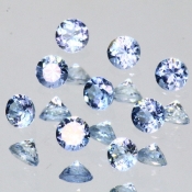 ok. 0,07ct/szt. -PIĘKNY AKWAMARYN NAT.- d2,7+/-0,05mm h1,9mm okrągły