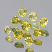 ok. 0,2ct/szt. -SŁONECZNY SZAFIR NAT.- d3,5+/-0,2mm okrągły