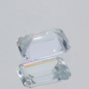 ok. 0,47ct/szt. - AKWAMARYN NAT.- 5,88x3,93/2,79mm ośmiokąt