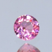 ok. 0,23ct/szt. -DELIKATNY RÓŹ  TURMALIN NAT.- 3,89x3,84/2,39mm okrągły