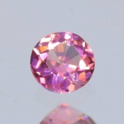 ok. 0,21ct/szt. -DELIKATNY RÓŹ  TURMALIN NAT.- 3,84x3,90/2,30mm okrągły