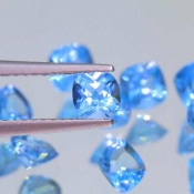 ok. 0,33ct/szt. -SWISS BLUE TOPAZ NAT.- 4,0x4,0/3,8mm +/- 0,1mm antyk