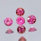 ok. 0,09ct/szt. -AAA TOP HOT PINK RUBIN NAT.- d2,7/1,7mm +/-0,05mm okrągły