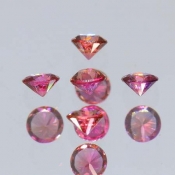 ok. 0,09ct/szt. -AAA TOP HOT PINK RUBIN NAT.- d2,7/1,7mm +/-0,05mm okrągły