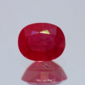 ok. 1,245ct/szt. -WYSYCONY NAJCENNIEJSZY RUBIN NAT.- 6,78x5,46/3,64mm owal