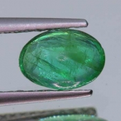 ok. 0,75ct/szt. -JANSY WESOŁY SZMARAGD NAT.- 7,08x4,98/3,10mm owal