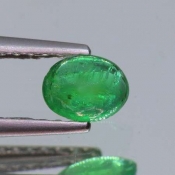 ok. 0,32ct/szt. -JASNY SZMARAGD NAT.- 4,93x3,87/2,47mm owal