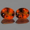 ok. 3,505ct/2szt -REWELACYJNY CYTRYN NAT.-  9,0x7,0mm owal