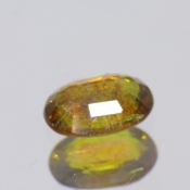 ok. 0,725ct/szt. -OLIWKOWO-ZŁOCISTY SZAFIR NAT.- 6,48x4,69/2,48mm owal