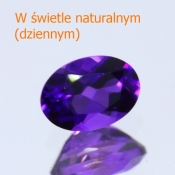 ok. 0,72ct/szt. -ZMIENNOBARWNY AMETYST NAT.- 7,0x5,0/3,4mm owal