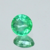 ok. 0,31ct/szt. -KOLUMBIJSKI SZMARAGD NAT.- 4,43x4,44/2,55mm okrągły