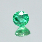 ok. 0,245ct/szt. -KOLUMBIJSKI SZMARAGD NAT.- 3,96x3,95/2,74mm okrągły