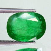 ok. 2,9ct/szt. -TOP GREEN SZMARAGD NAT.- 11,10x8,53/4,10mm owal