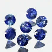 ok. 0,15ct/szt. - SZAFIR NAT.- d3,7mm okrągły