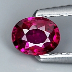 ok. 0,33ct/szt. -NIE WYGRZEWANY PIĘKNY RUBIN NAT.- 4,8x3,7mm 2,0mm głęb. owal