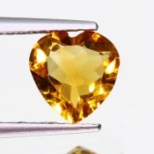 ok. 0,865ct/szt. -ZŁOCISTY CYTRYN NAT.- 7,02x6,88/3,35mm serce