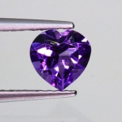 ok. 0,65ct/szt. -LAWENDOWY AMETYST NAT.- 5,90x5,78/3,86m serce