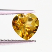 ok. 0,72ct/szt. -ZŁOCISTY CYTRYN NAT.- 6,06x6,11/3,93mm serce