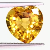 ok. 2,04ct/szt. -ZŁOCISTY CYTRYN NAT.- 8,48x8,50/5,16mm serce