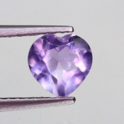 ok. 0,73ct/szt. -JASNY AMETYST NAT.- 5,95x6,00/3,75mm serce